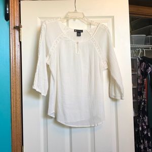 Valerie bertinelli cream blouse